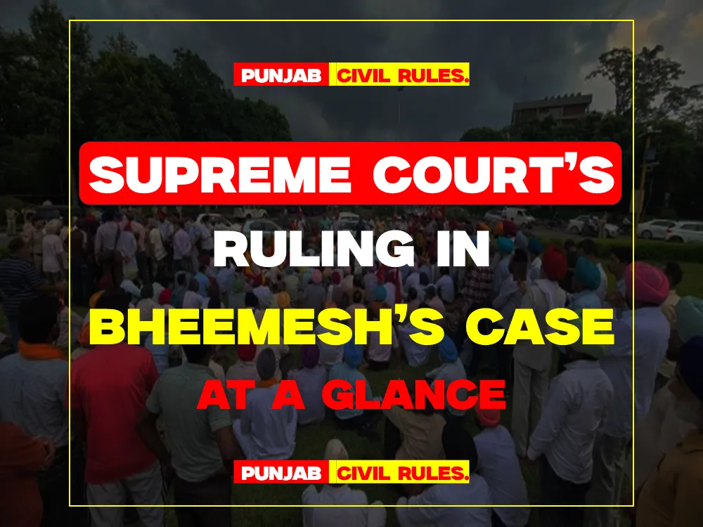 Supreme Court’s Ruling in Bheemesh’s Case